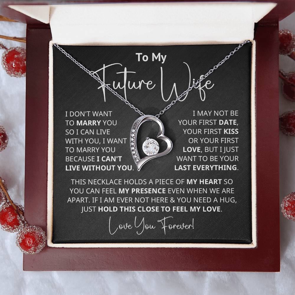 Future Wife - Can't Live Without You - Forever Love Necklace