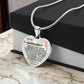 Granddaughter - Never Outgrow My Heart - Keepsake Necklace