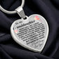 Granddaughter - Never Outgrow My Heart - Keepsake Necklace