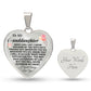 Granddaughter - Never Outgrow My Heart - Keepsake Necklace