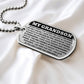 My Grandson  - Love You Endlessly Dog Tag Keepsake Necklace(FREE SHIPPING)
