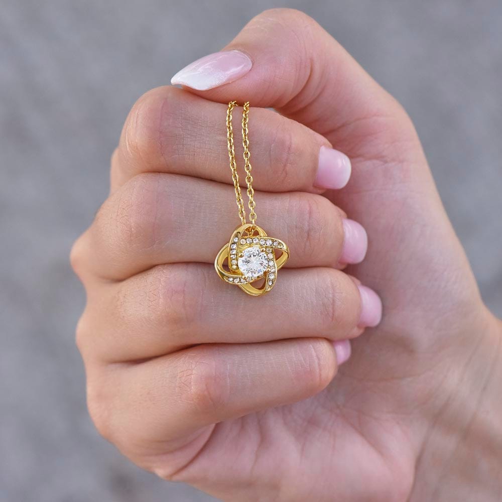 Granddaughter Keepsake - Love & Protection - Eternal Knot Necklace