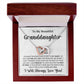 Granddaughter My Love Interlocking Hearts Necklace