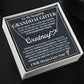 My Granddaughter - Strong & Courageous Custom Name Keepsake (FREE SHIPPING)