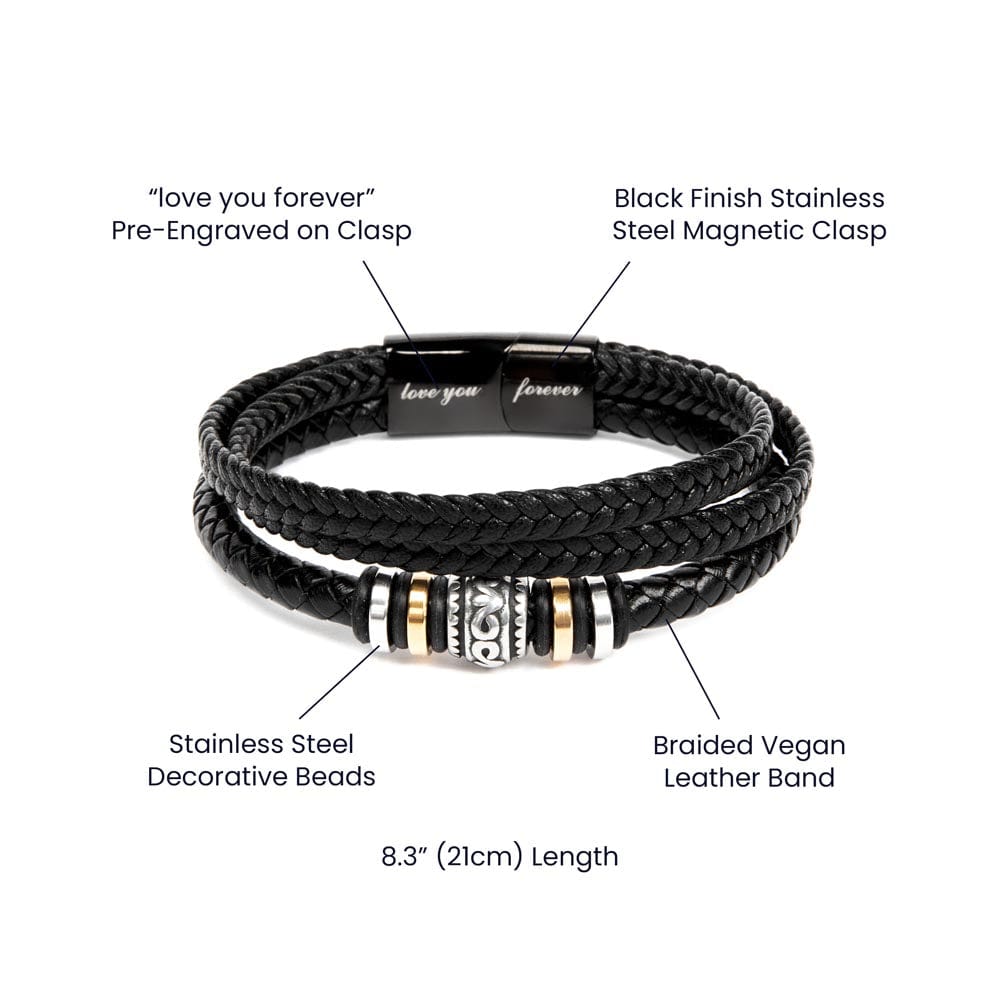 My Grandson - Capable Of Extraordinary Things Leather Bracelet