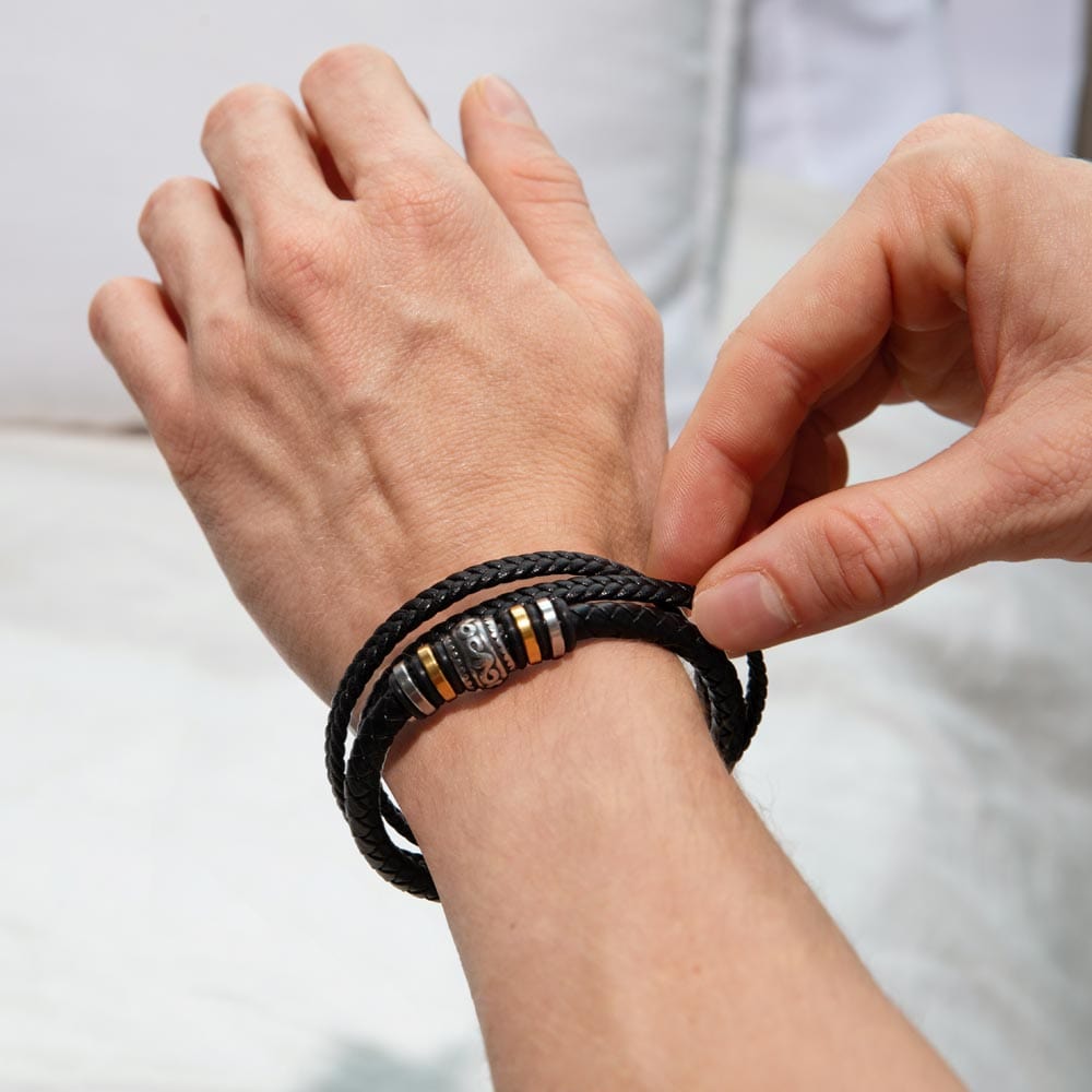 My Grandson - Capable Of Extraordinary Things Leather Bracelet