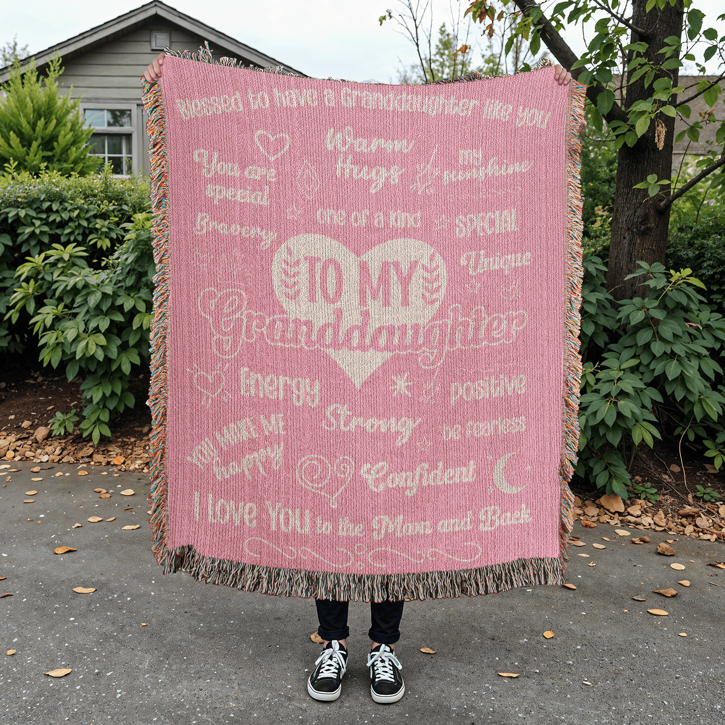 My Granddaughter - Positive Affirmation Heirloom Keepsake Blanket