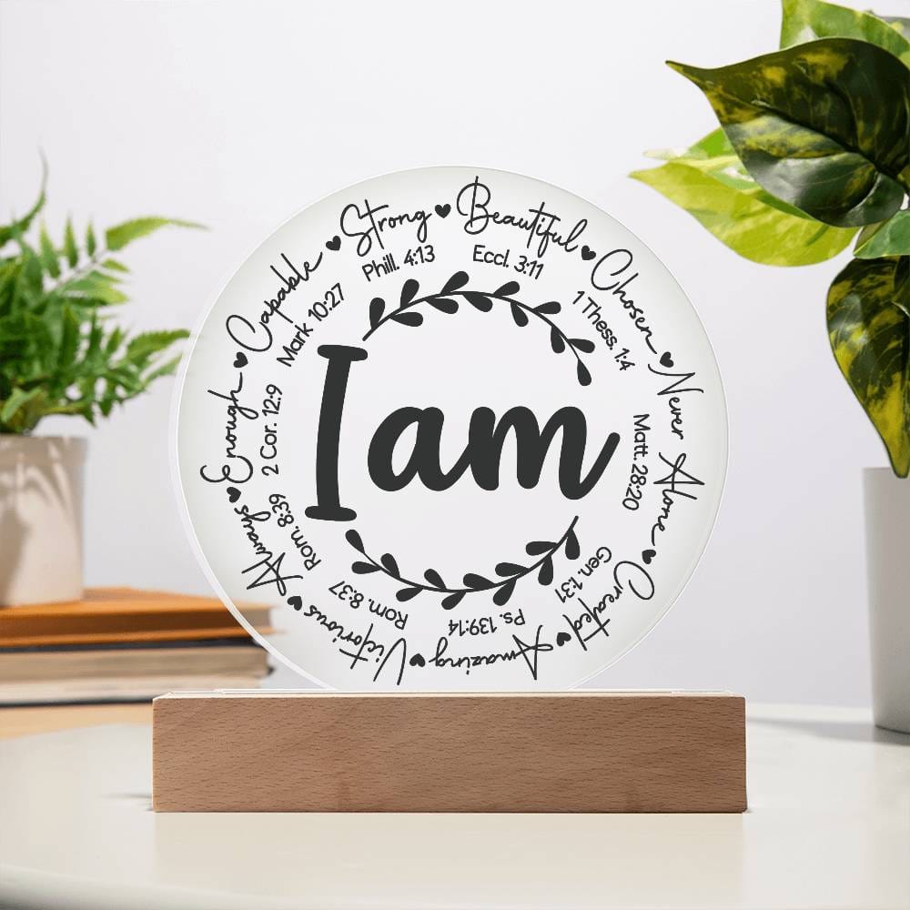 Daughter/Granddaughter - I Am Inspirational - Light Up Plaque Keepsake