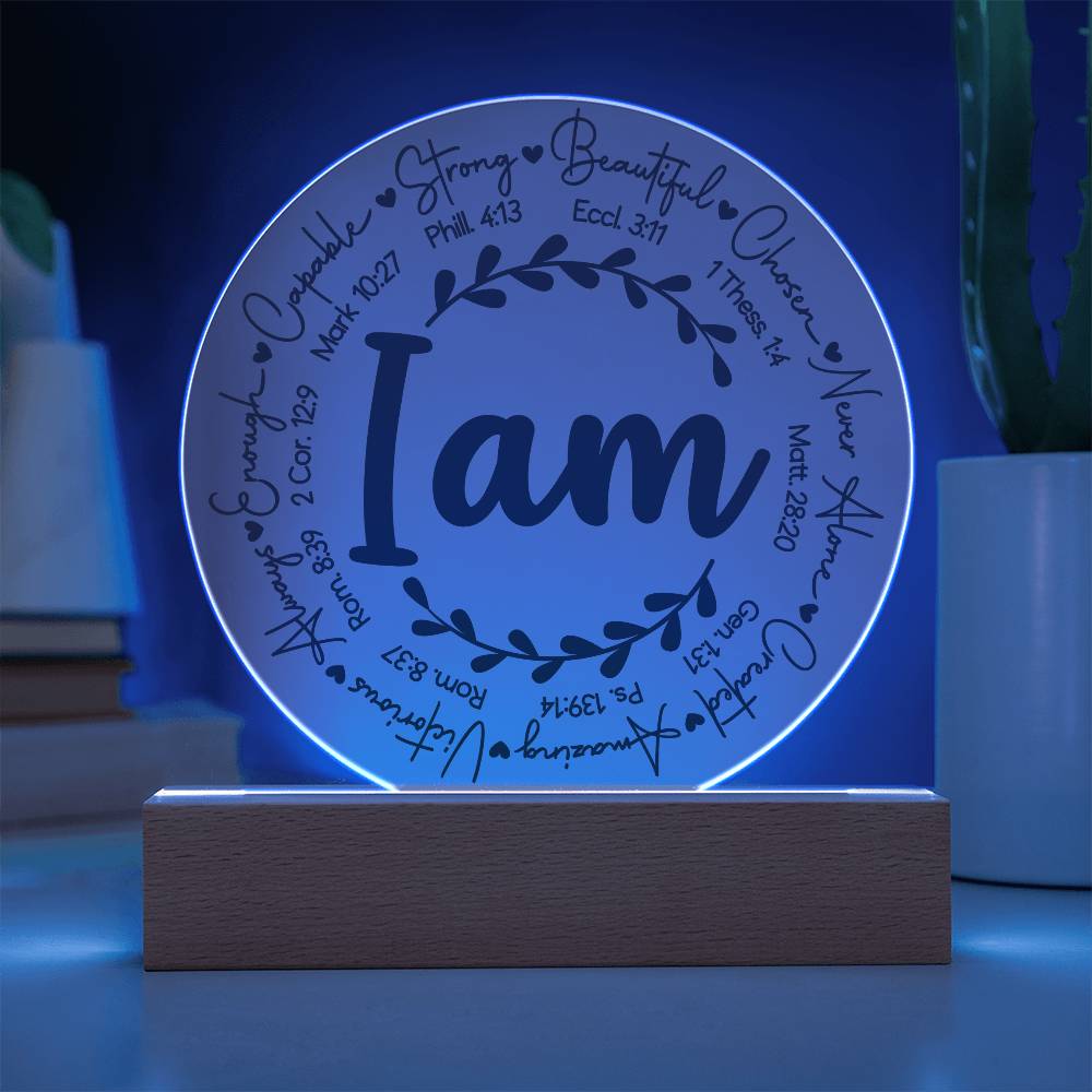 Daughter/Granddaughter - I Am Inspirational - Light Up Plaque Keepsake