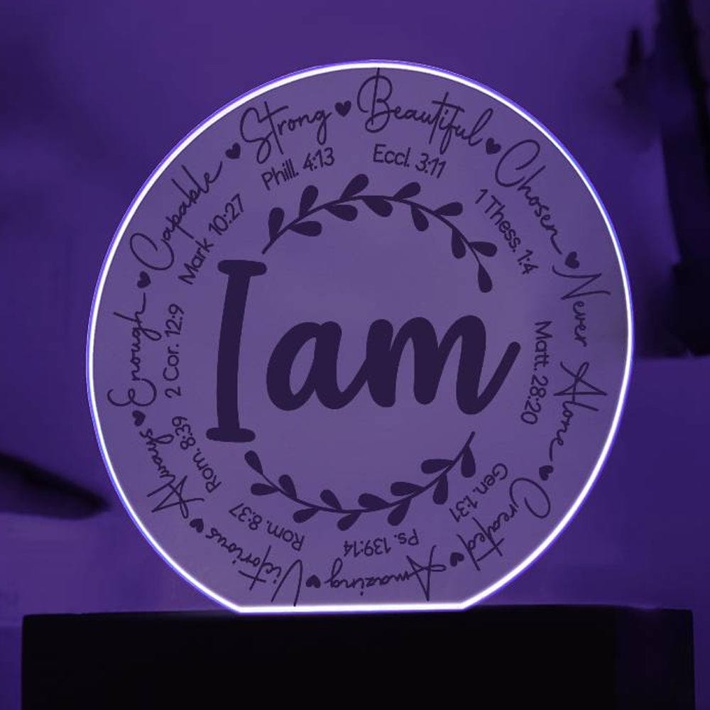 Daughter/Granddaughter - I Am Inspirational - Light Up Plaque Keepsake