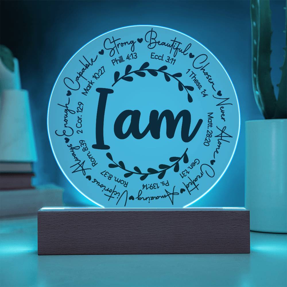 Daughter/Granddaughter - I Am Inspirational - Light Up Plaque Keepsake