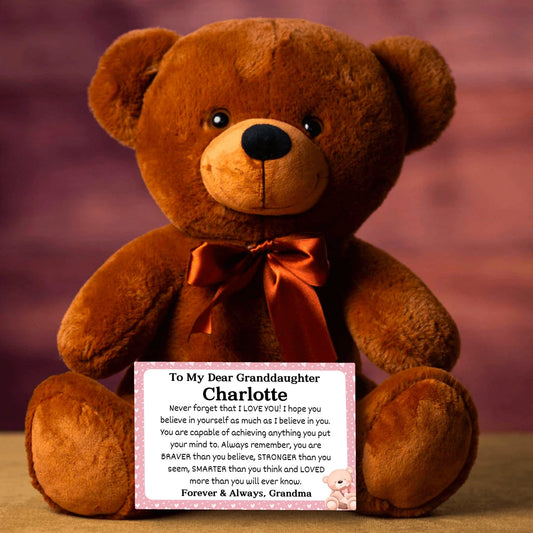 Granddaughter Love You Forever Teddy Bear